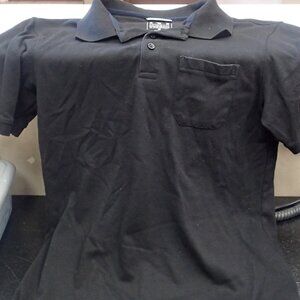 North Hudson Men's Black Polo Size Medium